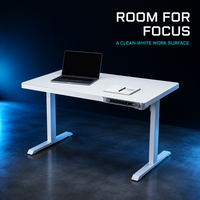 Bureau de jeu AOR, tables de jeu réglables en hauteur, surface en fibre de carbone, structure en métal, montage facile, surface en MDF PVC, vente en gros d'usine