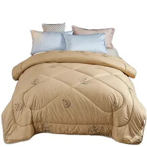 Couette d'hiver en Satin de luxe Super doux, linge de lit en laine modèle mouton gtanaise
