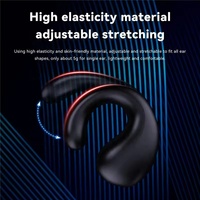 Écouteurs sans fil TWS YYK-Q92 à clip d'oreille pour le sport et le gaming, Bluetooth 5.3, étanches, son stéréo, réduction de bruit ENC, avec affichage numérique Q92