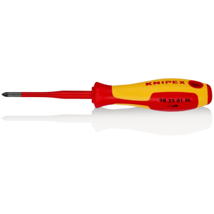 Destornillador Knipex Pozidriv con mango aislado 98 25 01 SL para uso de electricistas - Product Image 1
