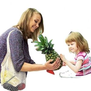 ถุงตาข่ายช้อปปิ้งผ้าฝ้ายออร์แกนิคขนาดใหญ่สำหรับขายส่ง พร้อมโลโก้สั่งทำ สำหรับซุปเปอร์มาร์เก็ต - Product Image 4