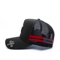 Haut profil brodé camionneur chapeau personnalisé casquette de sport 3d broderie coton camionneur chapeau hommes brodé casquette de golf personnalisé