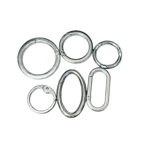 Mosquetón de Aleación de Zinc de 26mm con Anillo Abierto Redondo, Hebilla para Llavero, Accesorios de Joyería DIY - Product Image 1