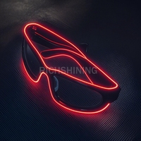 RICHSHINING Vente directe d'usine, lunettes LED néon à 10 couleurs et 3 modes clignotants, lunettes fluorescentes pour la décoration de fêtes et de festivals