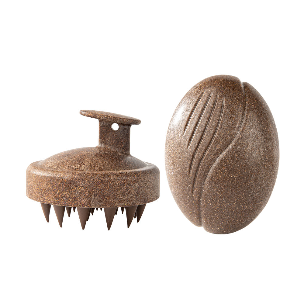 แปรงรูปเมล็ดกาแฟสีน้ำตาล (1ชิ้น)