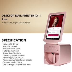 Impresora digital de uñas con marco metálico X11 Plus, máquina automática para imprimir diseños de uñas con pantalla táctil - Product Image 6