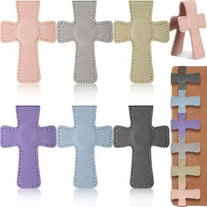 Colorful Cartoon Cross <b>Bookmark</b> PU Leather Bible Magnetic <b>Bookmarks</b> Book Label for Promotional Book <b>Gifts</b> - Product Image 4