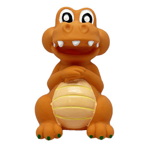 Seguro para bebés Juguete de goma natural a granel Animal Dinosaurio Mordedor Juguetes de baño de grado alimenticio para niños pequeños - Product Image 3