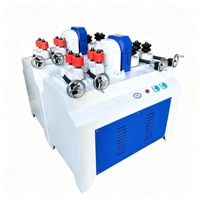Machine automatique de fabrication de tiges rondes en bois avec alimentation et déchargement automatiques pour la production de poignées et la décoration de meubles