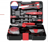 Kit d'outils ménagers, ensemble d'outils à main avec boîte à outils, kit d'entretien domestique personnalisable, kit d'outils essentiels pour la maison, outils robustes