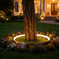 Baumrad-Lichterkette, dekorativer Ring, IP65 wasserdicht, für den Außenbereich, Garten, hängende Festbeleuchtung, Landschaftsbeleuchtung