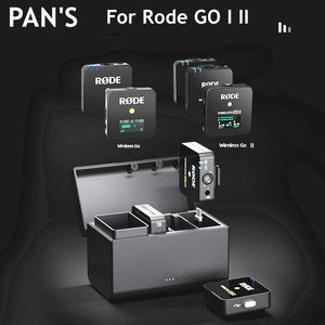 Custodia per scatola di ricarica per padelle per microfono Wireless GO II I batteria integrata custodia ricaricabile da 2400mAh per Rode - Product Image 1