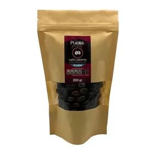Chicchi di caffè ricoperti di cioccolato senza zucchero Puralia 200g | Snack energetico Gourmet | Antiossidanti naturali - Product Image 1
