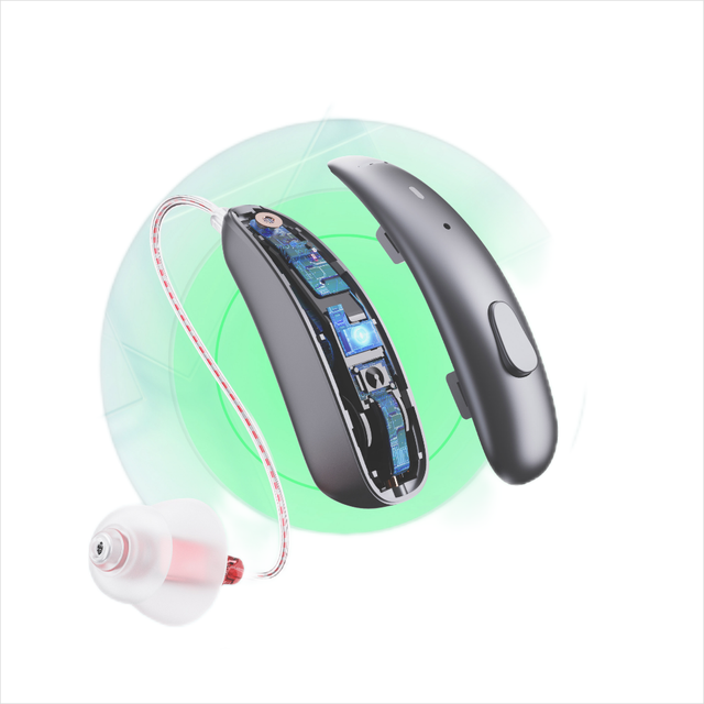 JINGHAO  BTE RIC Best Hearing Aids for the Deaf Hearing Aids Rechargeable