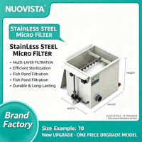 Nouveau type de système de filtration à tambour rotatif intelligent à micro-filtration et auto-épurateur, facile à nettoyer, 25m³/h, pour bassin à poissons koï et aquaculture RAS, à vendre