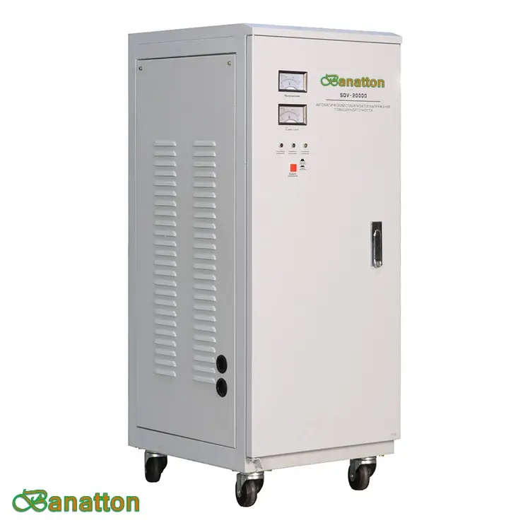 Regulador de voltaje de CA ajustable, garantía de calidad, CA 20KVA, regulador de voltaje de estado sólido Avr, regulador de voltaje automático