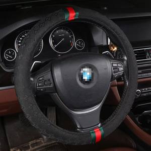 Accesorios para Automóviles, Regalos de Moda de Lujo para Mujer, Fundas para <span class=keywords><strong>Volante</strong></span> de Diseñador de Marca para Mercedes Benz, <span class=keywords><strong>BMW</strong></span>, Audi, Toyota, Tesla - Product Image 1