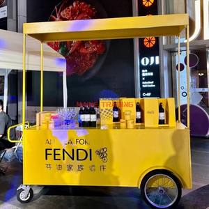 Strong Cooling Small Churro Cartgelato Fast Food Cartmobile Romantic Selling Style Ice Cream Cart - Product Image 5