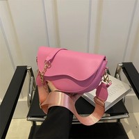 Bolso bandolera con correa ancha para mujer, bolso cruzado para dama, precio al por mayor, Bolso tipo cartera