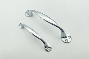 Laris Modern Sederhana Aloi Seng Pemasangan Sekrup Sadap Sendiri Tanpa Lubang Pegangan Lemari Pakaian Krom Pegangan Pintu Tarik - Product Image 5