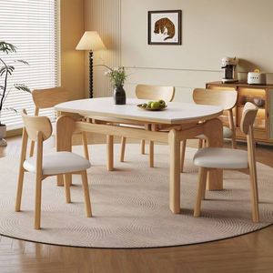 <span class=keywords><strong>Tavolo</strong></span> da Pranzo di Lusso Francese Moderno <span class=keywords><strong>Allungabile</strong></span> in <span class=keywords><strong>Legno</strong></span> <span class=keywords><strong>Massello</strong></span> Telescopico Ecologico e Durevole per Arredamento Casa, Cucina e Sala da Pranzo - Product Image 3