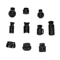 Fabricants prix en gros protection de l'environnement en plastique noir boucle réglable boulon de verrouillage de corde accessoires pour lanière
