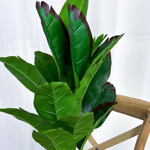 Plante artificielle en feuilles de bananier, 75 cm de haut, simulation réaliste, décoration intérieure, maison, hôtel, verdure - Product Image 3