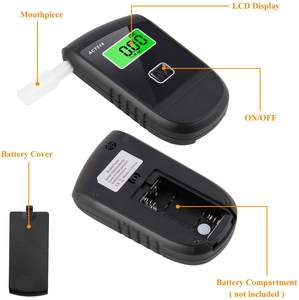 काले रंग की बैटरी के साथ इलेक्ट्रॉनिक पोर्टेबल अल्कोहल परीक्षक मॉडल एक्टी518 शामिल - Product Image 3