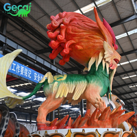 Gecai Amusement Park Robotic Produit personnalisé usine Animatronic Kylin modèle à vendre
