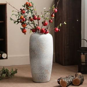 Vaso Alto R97 per Fiori, Decorazione Casa, Vendita all'Ingrosso, Grande Vaso Cilindrico in Ceramica per Pavimento - Product Image 5