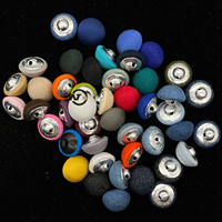 Boutons en métal aluminium à tige, coques vierges, boutons recouverts de tissu pour meubles et rembourrage de canapé - Prix de gros