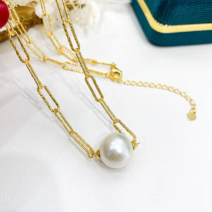 S925 Pure <b>Silver</b> DIY Pearl Accessory <b>Set</b> 9282 Fashion Gold/<b>Silver</b> <b>Necklace</b> <b>Bracelet</b> Stand Empty-9282 - Product Image 1
