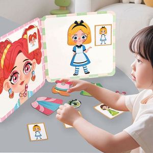 Magnetic Face Toy Creative <b>Puzzle</b> Kit Portable <b>Box</b> Faces Dress up Magnet <b>Puzzles</b> Game With Flashcards - Product Image 5