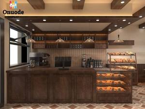 Diseño Completo de Cafetería para Centros Comerciales, Cafetería y Panadería, Vitrina de Vidrio Templado, Metal y MDF, Diseño de Tienda Completo - Product Image 2