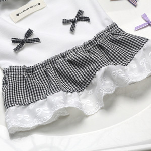 Nuevo Vestido de Verano Transpirable y Ligero para Perros y Gatos con Tirantes y Lazo, Talla 26, Venta al Por Mayor Directo de Fábrica - Product Image 3