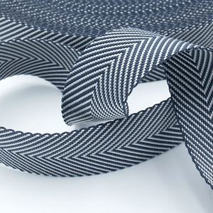 OEM Custom <b>Elastic</b> Tape Polyester Woven Herringbone Webbing with Custom Sizes and Colors - Product Image 1