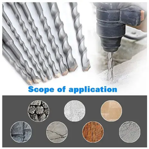 Taladro de martillo de impacto cruzado de 450mm, aleación HSS dura extendida de cuatro bordes <span class=keywords><strong>SDS</strong></span> <span class=keywords><strong>PLUS</strong></span> para perforación de cuatro bordes de mármol para azulejos de pared de hormigón, 1 ud. - Product Image 5