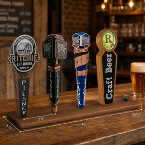 Venta al por mayor de accesorios clásicos ecológicos personalizados para bares: Grifo de cerveza de cerámica y resina con mango personalizado. - Product Image 1