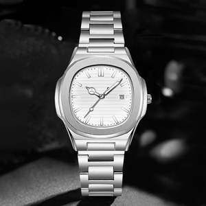 LP62 Montres à quartz de luxe pour hommes, vente en gros, 4 pièces, <span class=keywords><strong>montre</strong></span>-<span class=keywords><strong>bracelet</strong></span> pour <span class=keywords><strong>homme</strong></span>, <span class=keywords><strong>bracelet</strong></span>, collier croix, bague, ensembles cadeaux sans boîte - Product Image 5