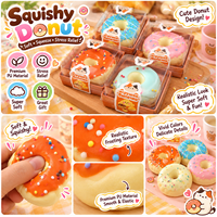 Jouets Squishy Donut en PU de 8,5 cm, à remontée lente, doux, anti-stress, mignons, simulation de dessert, vente en gros directe d'usine