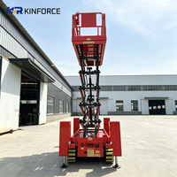 Plateforme élévatrice verticale extérieure, élévateur autoportant, élévateur à ciseaux électrique mobile autopropulsé, élévateur pour personnel, 6m, 8m, 10m, 12m, 14m