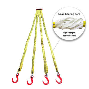 BaotフラットリフティングWebスリングポリエステルウェビングスリングヘビーデューティ2トン容量5:1安全ファクター - Product Image 6