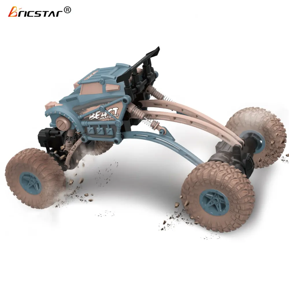 Bricstar suspensão individual 1:14 escala rali off-road escalada rc car, carro super velocidade com TPR de borracha pneus de alta aderência