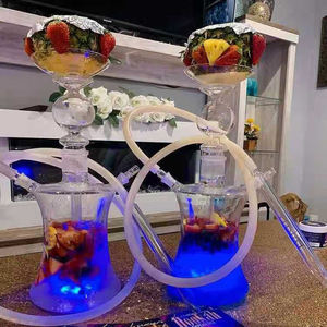 Set Narghilè in Vetro a Forma di Frutta con Luce LED Pronto per la Spedizione Vendita all'Ingrosso di Fabbrica per Fumare Shisha - Product Image 1