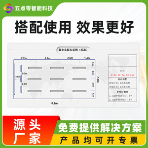 LED Eye Protection Classroom Light Blackboard Light 120 Lm W Aluminum Body Anti Glare <b>Indoor</b> Panel <b>Lighting</b> - Product Image 5