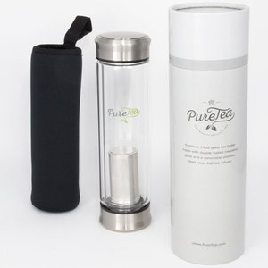 Tasse en verre transparente portable pratique bouteille d'eau en verre de 750ml avec couvercle