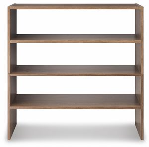 <span class=keywords><strong>Scarpiera</strong></span> Moderna in Legno Impilabile a 2 Ripiani, Finitura Noce, 60 cm, <span class=keywords><strong>per</strong></span> Soggiorno, Camera da Letto, Hotel e Ufficio Domestico - Product Image 6
