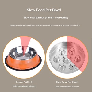 Tazón para Perros <span class=keywords><strong>con</strong></span> Diseño en Relieve <span class=keywords><strong>de</strong></span> Corazón y <span class=keywords><strong>Hueso</strong></span>, Antideslizante, <span class=keywords><strong>de</strong></span> Alimentación Lenta y Anti-Asfixia, para Perros Medianos y Grandes - Product Image 4