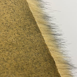 Marrone 80mm catione lungo pelo pelliccia sintetica tinto in morbido tessuto di pelliccia per abbigliamento - Product Image 6