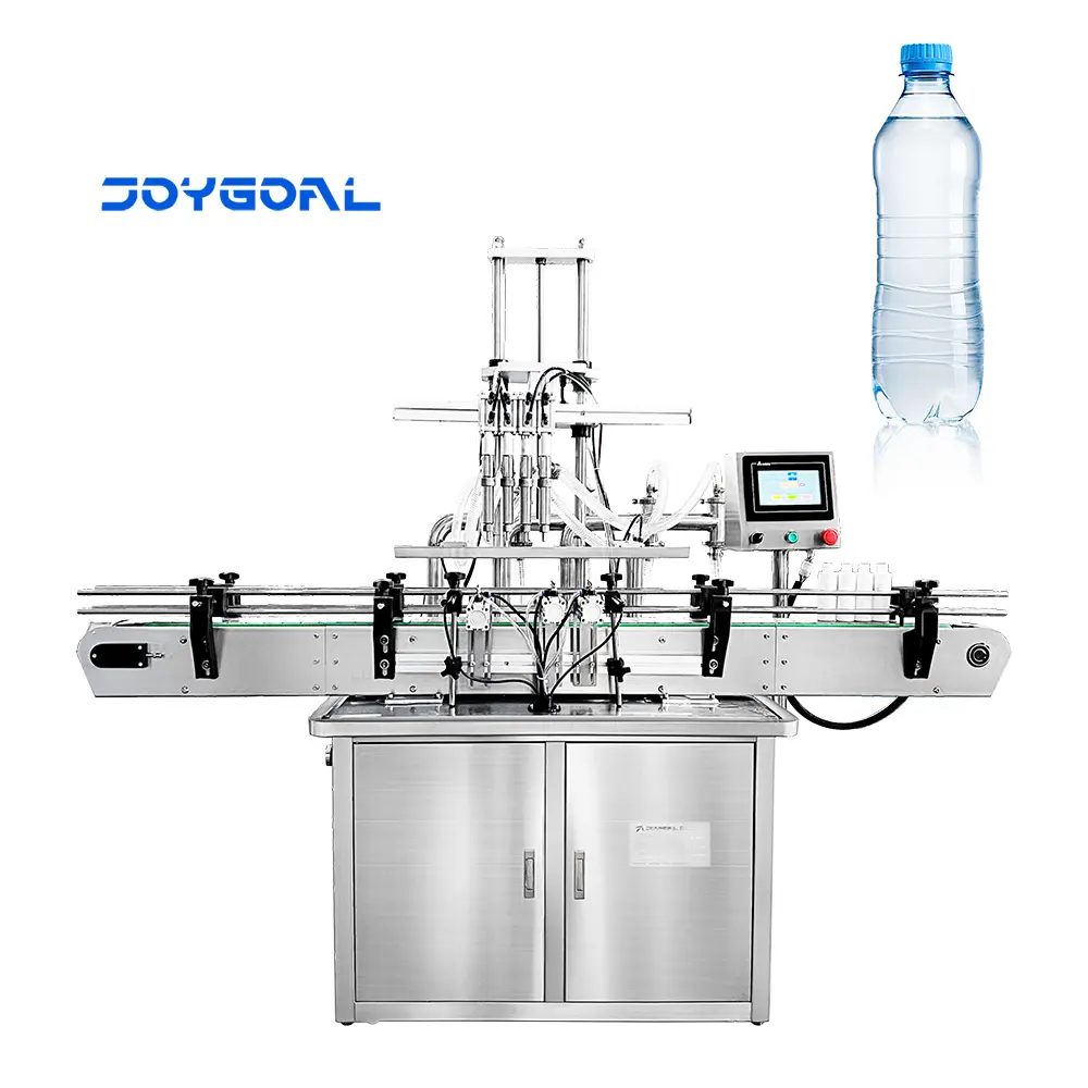 बहु सिर 4 नलिका रस भरने की मशीन/Vtops स्वत: पेय के लिए अतिप्रवाह तरल बोतल भराव रस शराब पानी